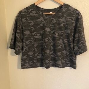 Fabletics Camo Print Crop Top